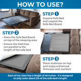 Classic Sleeper Sofa Support Board - Foldable Sleeper Sofa Support for Sofa Bed